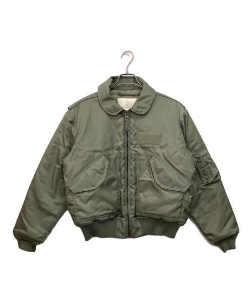 HOUSTON（ヒューストン）HOUSTON (ヒューストン) フライトジャケット カーキ サイズ:Lの古着・服飾アイテム