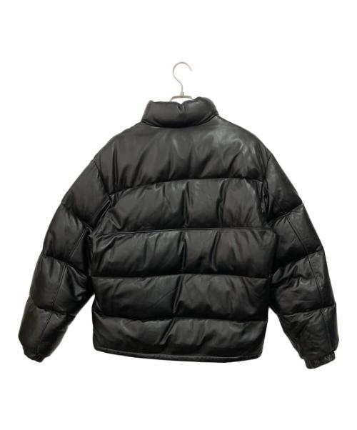 Schott（ショット）Schott (ショット) レザーダウンジャケット ブラック サイズ:40の古着・服飾アイテム
