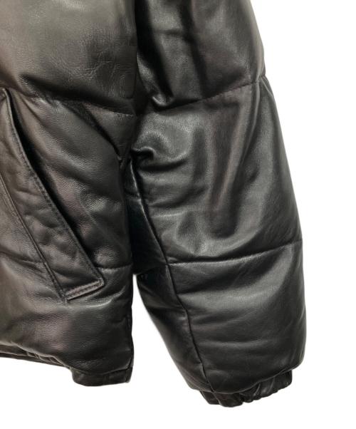 Schott（ショット）Schott (ショット) レザーダウンジャケット ブラック サイズ:40の古着・服飾アイテム