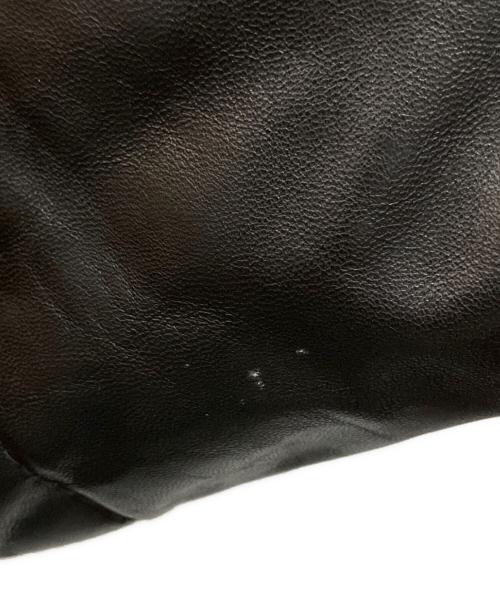 Schott（ショット）Schott (ショット) レザーダウンジャケット ブラック サイズ:40の古着・服飾アイテム