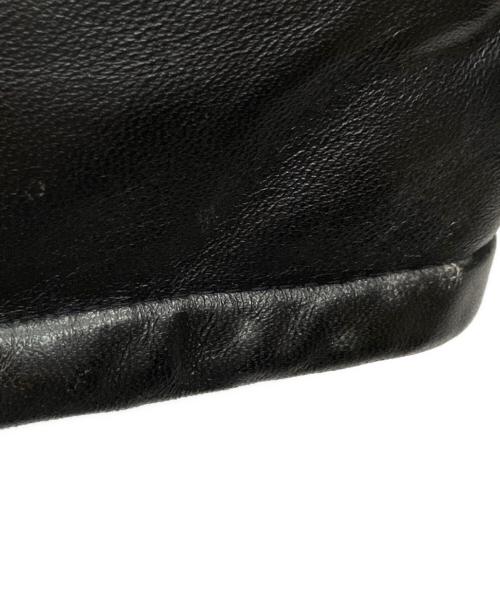 Schott（ショット）Schott (ショット) レザーダウンジャケット ブラック サイズ:40の古着・服飾アイテム
