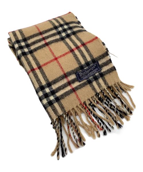 Burberry's（バーバリーズ）Burberry's (バーバリーズ) ウールマフラー ベージュの古着・服飾アイテム