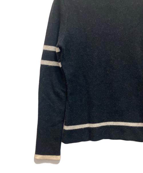 BURBERRY BLUE LABEL（バーバリー ブルー レーベル）BURBERRY BLUE LABEL (バーバリー ブルー レーベル) 厚手ニット ブラック×ホワイト サイズ:38の古着・服飾アイテム