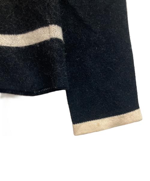 BURBERRY BLUE LABEL（バーバリー ブルー レーベル）BURBERRY BLUE LABEL (バーバリー ブルー レーベル) 厚手ニット ブラック×ホワイト サイズ:38の古着・服飾アイテム