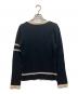 BURBERRY BLUE LABEL (バーバリー ブルー レーベル) 厚手ニット ブラック×ホワイト サイズ:38：5000円