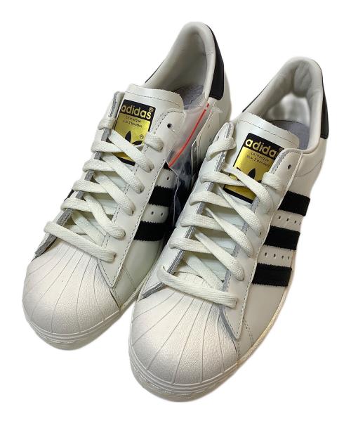 adidas（アディダス）adidas (アディダス) SUPERSTAR 80s VINTAGE DX WHITE BLACK　スニーカー ホワイト サイズ:27 未使用品の古着・服飾アイテム