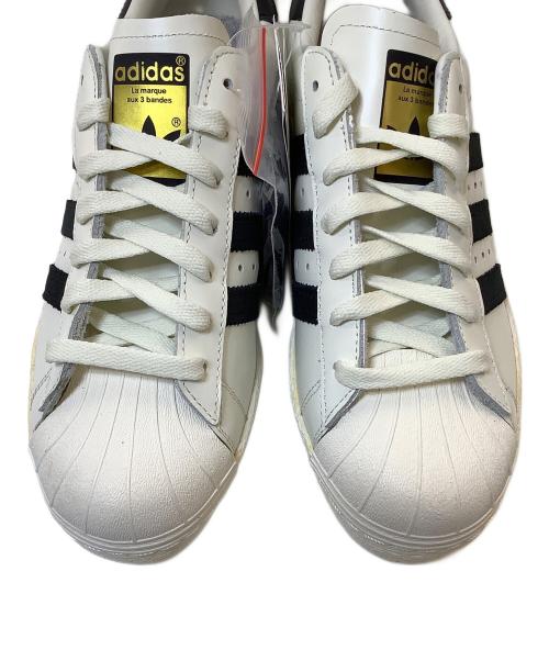 adidas（アディダス）adidas (アディダス) SUPERSTAR 80s VINTAGE DX WHITE BLACK　スニーカー ホワイト サイズ:27 未使用品の古着・服飾アイテム