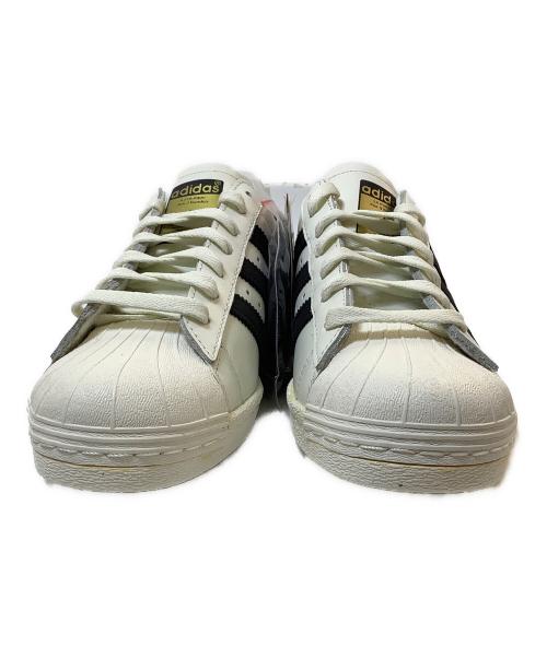 adidas（アディダス）adidas (アディダス) SUPERSTAR 80s VINTAGE DX WHITE BLACK　スニーカー ホワイト サイズ:27 未使用品の古着・服飾アイテム