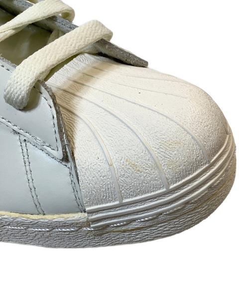 adidas（アディダス）adidas (アディダス) SUPERSTAR 80s VINTAGE DX WHITE BLACK　スニーカー ホワイト サイズ:27 未使用品の古着・服飾アイテム