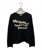 COMME des GARCONSコムデギャルソン）の古着「薄手ニット」｜ブラック