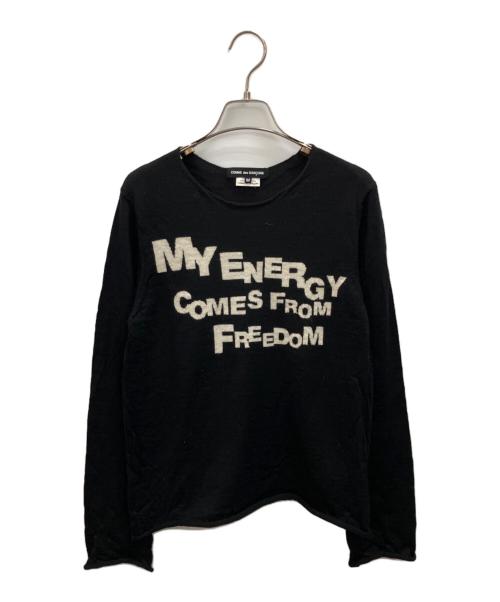 COMME des GARCONS（コムデギャルソン）COMME des GARCONS (コムデギャルソン) 薄手ニット ブラック サイズ:Mの古着・服飾アイテム
