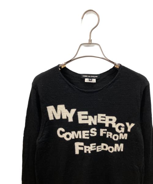COMME des GARCONS（コムデギャルソン）COMME des GARCONS (コムデギャルソン) 薄手ニット ブラック サイズ:Mの古着・服飾アイテム