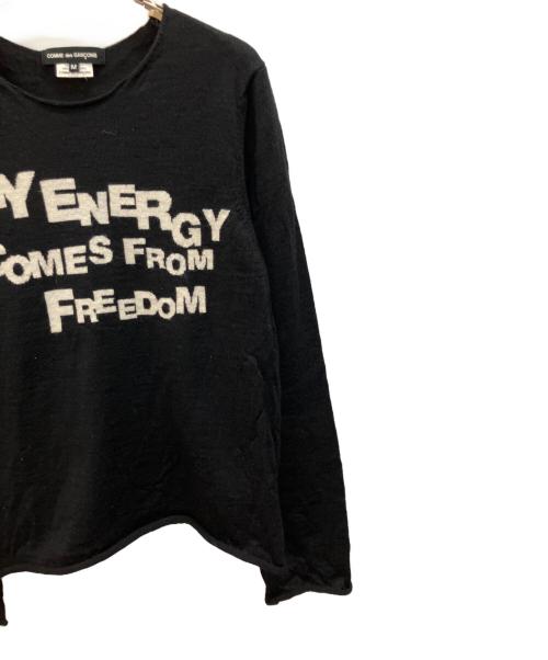 COMME des GARCONS（コムデギャルソン）COMME des GARCONS (コムデギャルソン) 薄手ニット ブラック サイズ:Mの古着・服飾アイテム