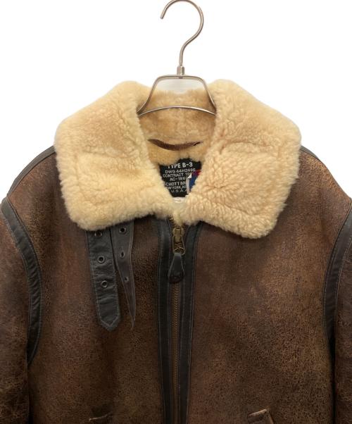 SCHOTT BROS.（ショットブロス）SCHOTT BROS. (ショットブロス) B-3 フライトムートンジャケット ブラウン サイズ:36の古着・服飾アイテム