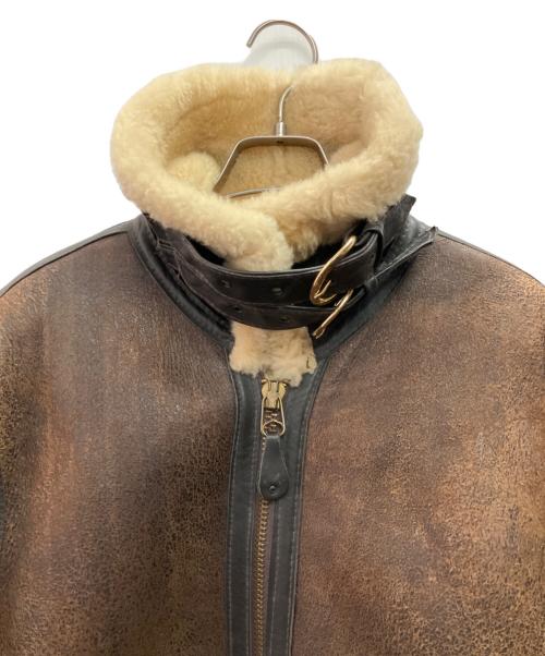 SCHOTT BROS.（ショットブロス）SCHOTT BROS. (ショットブロス) B-3 フライトムートンジャケット ブラウン サイズ:36の古着・服飾アイテム