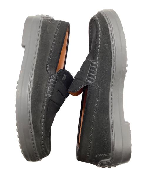 TOD'S（トッズ）TOD'S (トッズ) コインローファー ブラック サイズ:7の古着・服飾アイテム