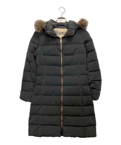 HERNO（ヘルノ）HERNO (ヘルノ) ダウンコート ブラック サイズ:40の古着・服飾アイテム