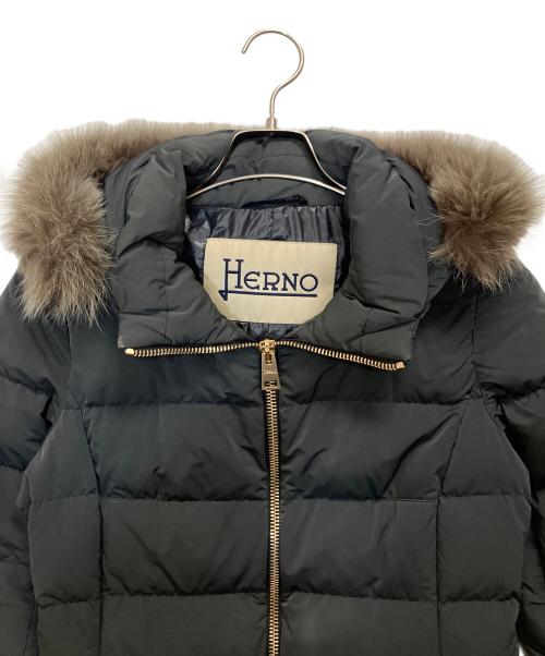 HERNO（ヘルノ）HERNO (ヘルノ) ダウンコート ブラック サイズ:40の古着・服飾アイテム