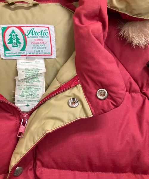Wood's（ウッズ）Wood's (ウッズ) ダウンジャケット レッド サイズ:Mの古着・服飾アイテム