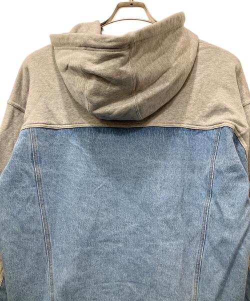 adidas Originals（アディダスオリジナル）adidas Originals (アディダスオリジナル) デニムパーカー グレー×ブルー サイズ:Lの古着・服飾アイテム
