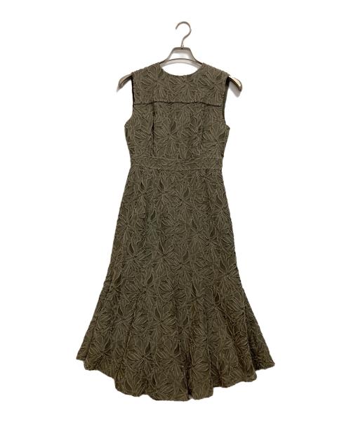 sheller（シェリエ）sheller (シェリエ) ノースリーブワンピース グリーン サイズ:Fの古着・服飾アイテム