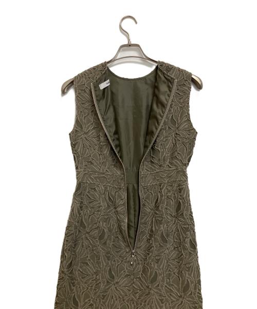 sheller（シェリエ）sheller (シェリエ) ノースリーブワンピース グリーン サイズ:Fの古着・服飾アイテム