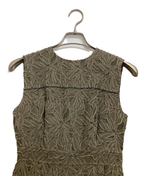 sheller（シェリエ）sheller (シェリエ) ノースリーブワンピース グリーン サイズ:Fの古着・服飾アイテム