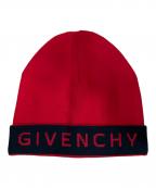 GIVENCHYジバンシィ）の古着「ニット帽」｜レッド×ブラック