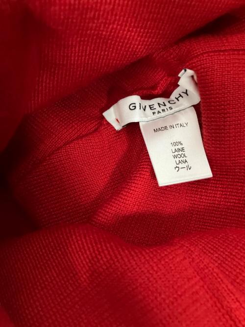 GIVENCHY（ジバンシィ）GIVENCHY (ジバンシィ) ニット帽 レッド×ブラックの古着・服飾アイテム