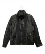 BOSS HUGO BOSSボス ヒューゴボス）の古着「レザージャケット」｜ブラック