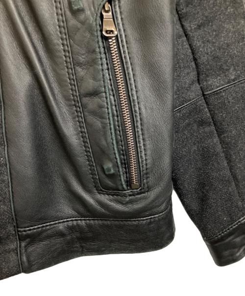 BOSS HUGO BOSS（ボス ヒューゴボス）BOSS HUGO BOSS (ボス ヒューゴボス) レザージャケット ブラック サイズ:UK 50の古着・服飾アイテム