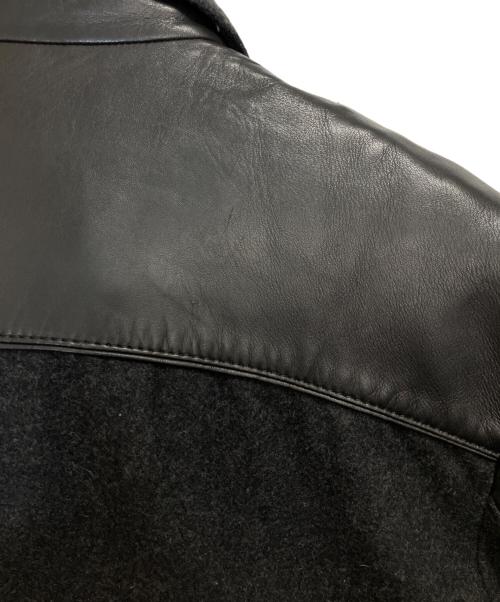 BOSS HUGO BOSS（ボス ヒューゴボス）BOSS HUGO BOSS (ボス ヒューゴボス) レザージャケット ブラック サイズ:UK 50の古着・服飾アイテム