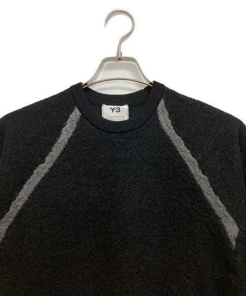 Y-3（ワイスリー）Y-3 (ワイスリー) CLASSIC SHEER KNIT CREW SWEATER ブラック サイズ:2XSの古着・服飾アイテム