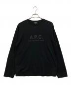 A.P.C.アーペーセー）の古着「ロングスリーブカットソー」｜ブラック