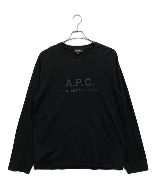 A.P.C.（アーペーセー）A.P.C. (アーペーセー) ロングスリーブカットソー ブラック サイズ:Lの古着・服飾アイテム