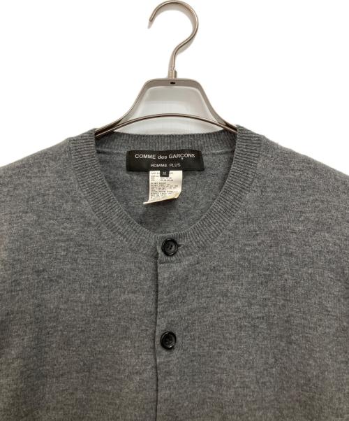 COMME des GARCONS HOMME PLUS（コムデギャルソンオムプリュス）COMME des GARCONS HOMME PLUS (コムデギャルソンオムプリュス) 薄手カーディガン グレー サイズ:Mの古着・服飾アイテム