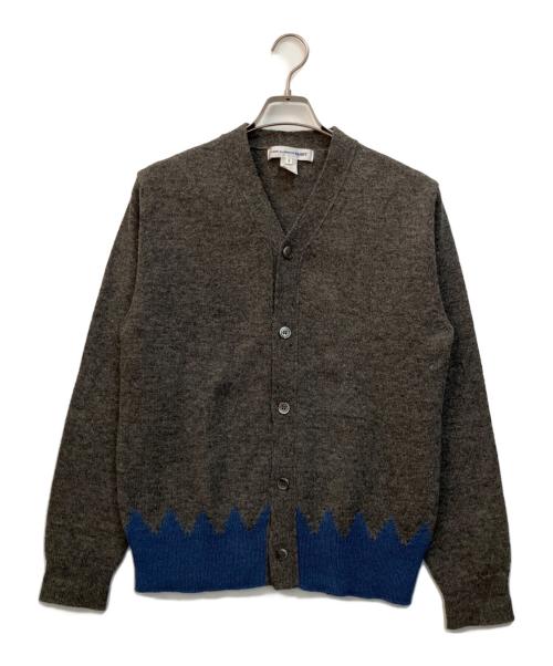 COMME des GARCONS SHIRT（コムデギャルソンシャツ）COMME des GARCONS SHIRT (コムデギャルソンシャツ) 薄手カーディガン グレー×ブルー サイズ:Mの古着・服飾アイテム