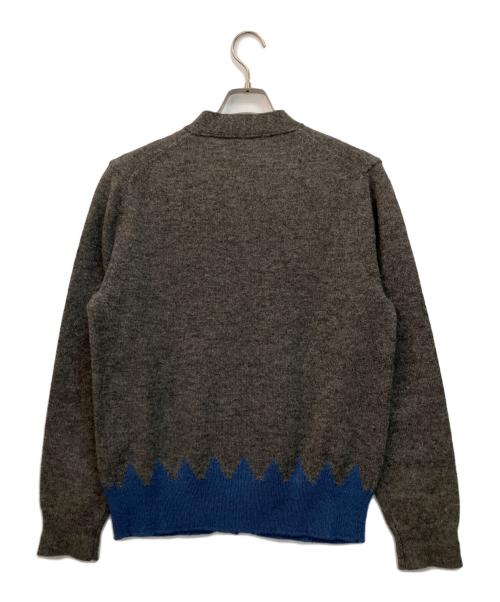 COMME des GARCONS SHIRT（コムデギャルソンシャツ）COMME des GARCONS SHIRT (コムデギャルソンシャツ) 薄手カーディガン グレー×ブルー サイズ:Mの古着・服飾アイテム