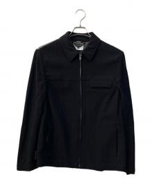 COMME des GARCONS HOMME PLUS（コムデギャルソンオムプリュス）の古着「ウールジップジャケット」｜ネイビー×グレー
