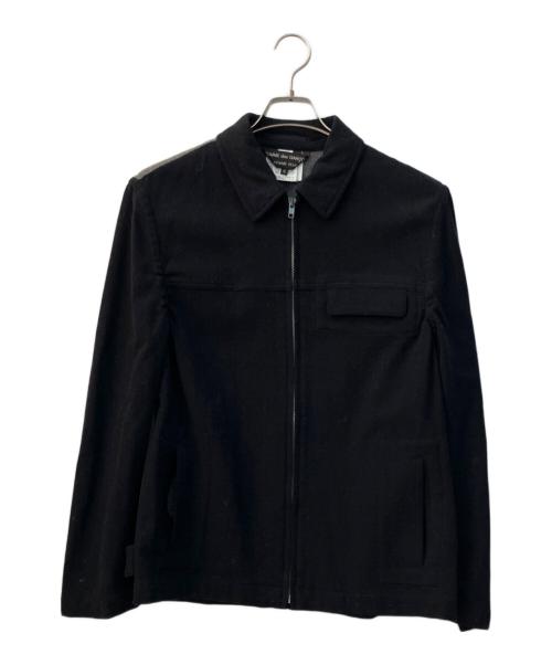COMME des GARCONS HOMME PLUS（コムデギャルソンオムプリュス）COMME des GARCONS HOMME PLUS (コムデギャルソンオムプリュス) ウールジップジャケット ネイビー×グレー サイズ:Mの古着・服飾アイテム