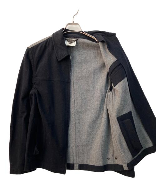 COMME des GARCONS HOMME PLUS（コムデギャルソンオムプリュス）COMME des GARCONS HOMME PLUS (コムデギャルソンオムプリュス) ウールジップジャケット ネイビー×グレー サイズ:Mの古着・服飾アイテム
