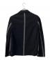 COMME des GARCONS HOMME PLUS (コムデギャルソンオムプリュス) ウールジップジャケット ネイビー×グレー サイズ:M：49000円