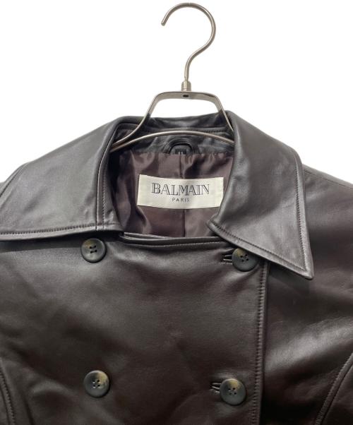 BALMAIN（バルマン）BALMAIN (バルマン) トレンチコート ブラウン サイズ:Lの古着・服飾アイテム