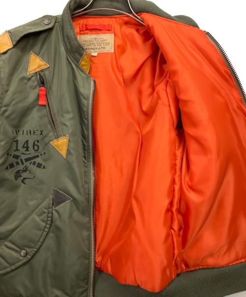 AVIREX（アヴィレックス）AVIREX (アヴィレックス) フライトジャケット オリーブ サイズ:Lの古着・服飾アイテム
