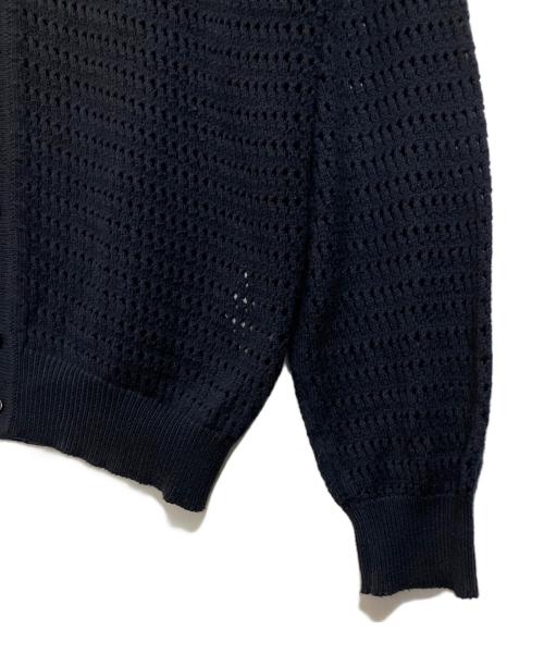 ROBERTO COLLINA（ロベルトコリーナ）ROBERTO COLLINA (ロベルトコリーナ) メッシュニットカーディガン ネイビー サイズ:50の古着・服飾アイテム