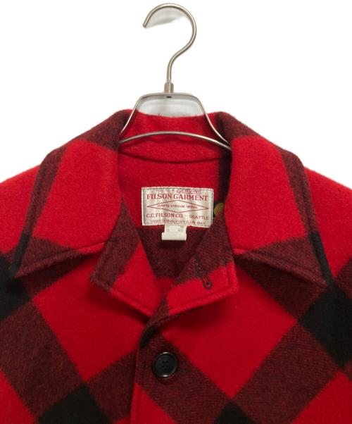 FILSON GARMENT（フィルソン ガーメント）FILSON GARMENT (フィルソン ガーメント) ダブルマッキーノクルーザー レッド サイズ:40の古着・服飾アイテム