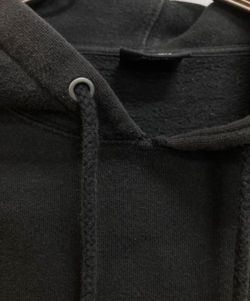 stussy（ステューシー）stussy (ステューシー) ロゴフーディ　プルオーバーパーカー ブラック サイズ:Mの古着・服飾アイテム