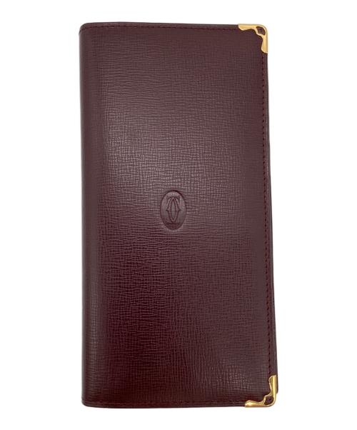 Cartier（カルティエ）Cartier (カルティエ) 2つ折り長財布 ボルドーの古着・服飾アイテム