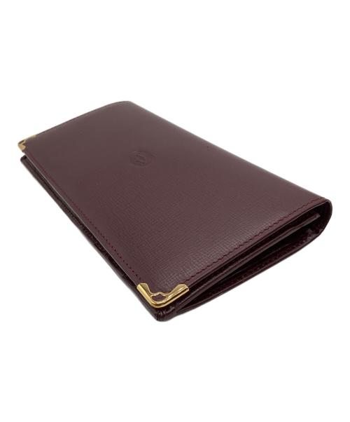 Cartier（カルティエ）Cartier (カルティエ) 2つ折り長財布 ボルドーの古着・服飾アイテム