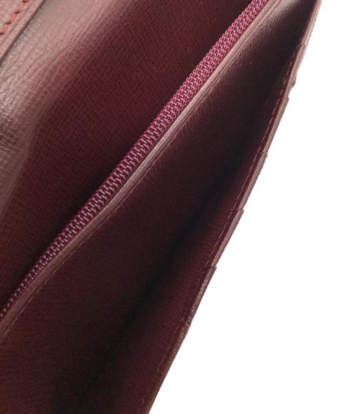 Cartier（カルティエ）Cartier (カルティエ) 2つ折り長財布 ボルドーの古着・服飾アイテム